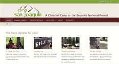 Desktop Screenshot of campsanjoaquin.com